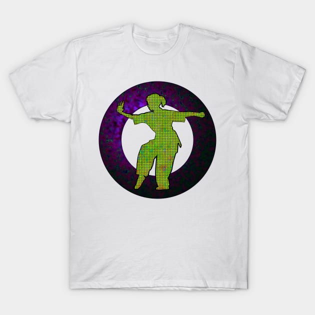 Tai Chi  Purple Emblem T-Shirt by crunchysqueak